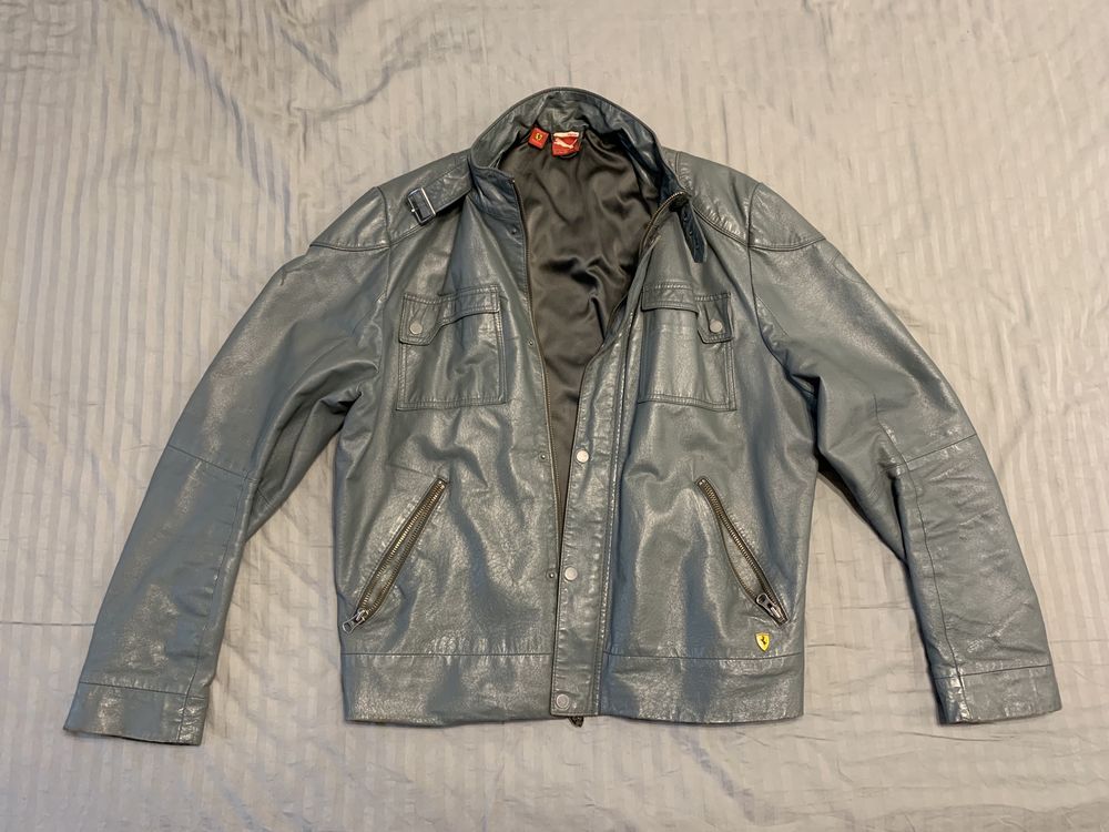 Puma ferrari top leather jacket