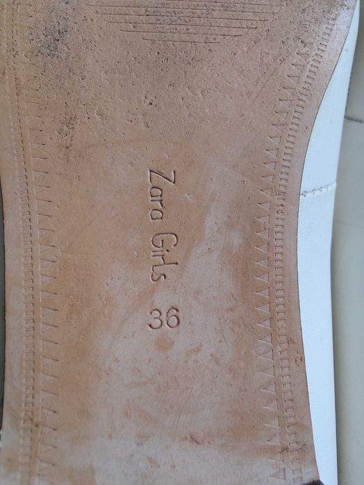 Baleriny skórzane, Zara, rozm. 36