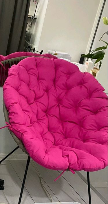 Подушка в кокон матрас в крісло ротангове садову качелю вуличний диван