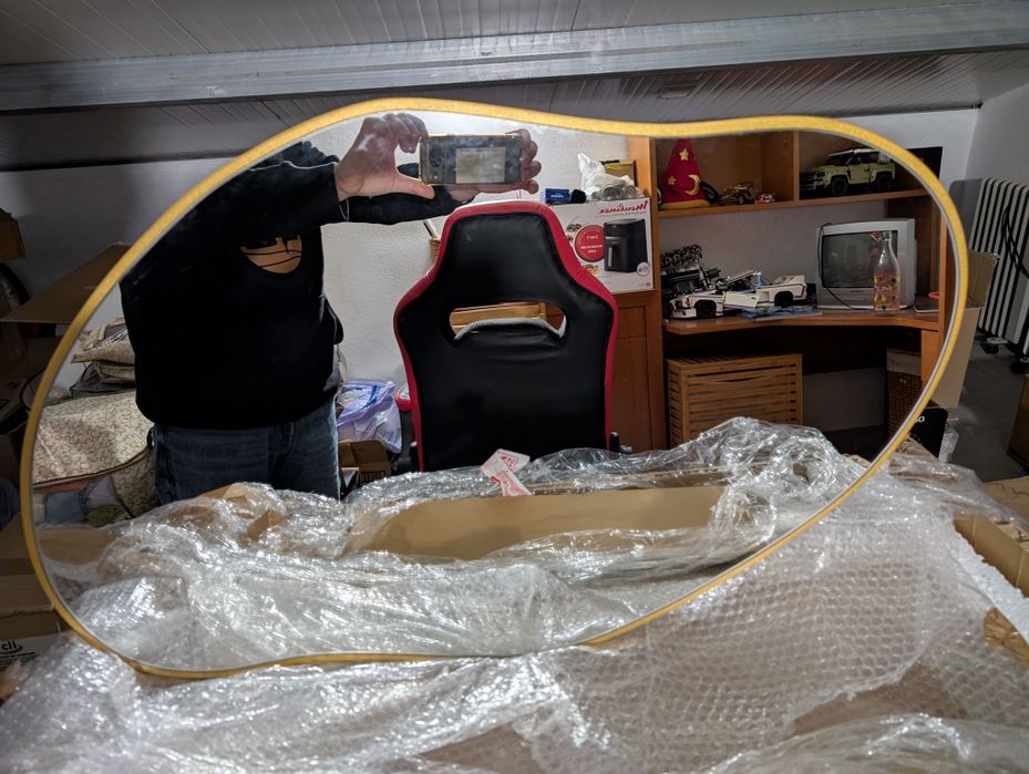 Espelho novo ainda na embalagem