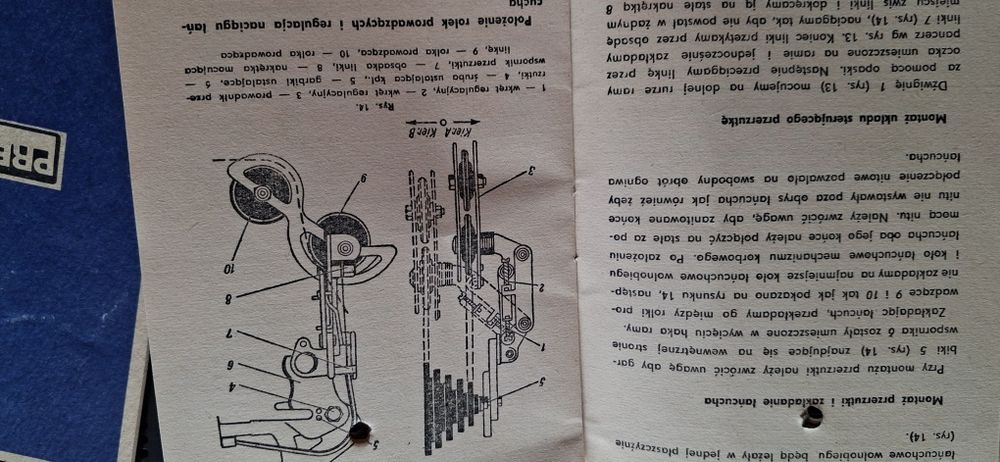 Instrukcja obsługi rowerów Romet Predom   Prl