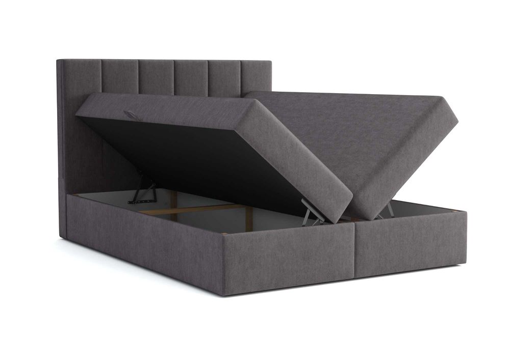 Łóżko kontynentalne Paris 140/160/180. Dwa pojemniki, sprężyny!