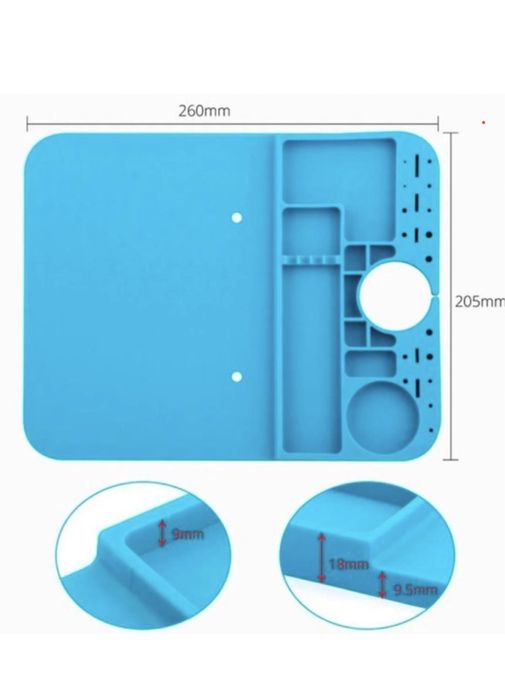 Силиконовый мат термостойкий коврик для микроскопа, ремонта, рукоделия ...