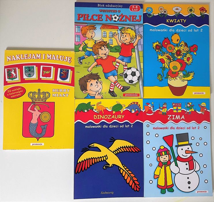 Malowanki dla dzieci od 2 lat - Siedmioróg ZESTAW