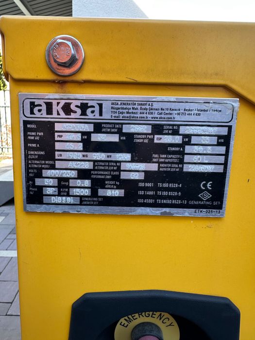 Дизельний генератор AKSA APD 35A