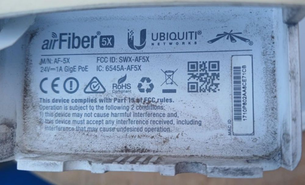 Ubiquiti airfiber AF-5X повний комплект (пара)