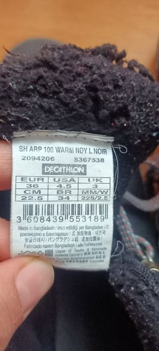 Buty zimowe Decathlon. 36.