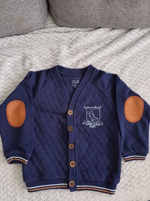 Sweter chłopięcy rozpinany granatowy