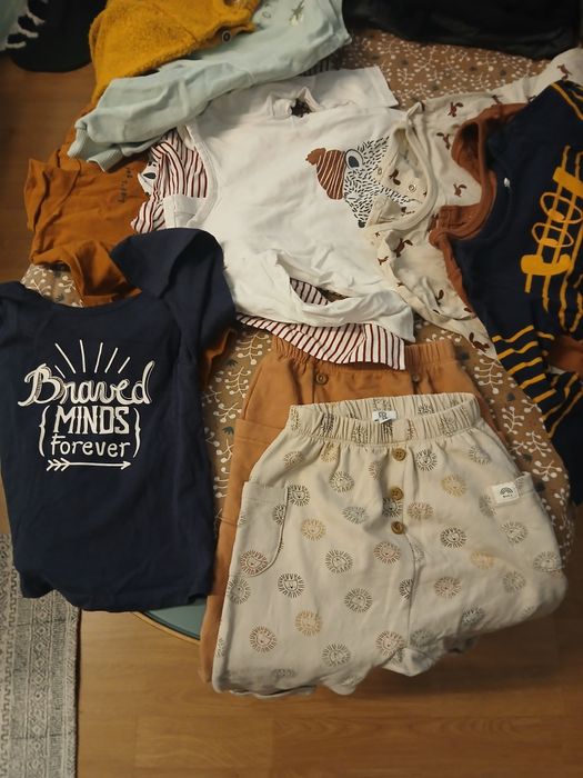Lote de 18-24 meses. Calcas, t-shirts de manga comprida e sweatsl