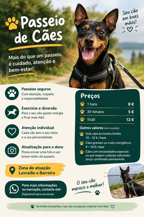 Passeio de Cães em Lavradio e Barreiro