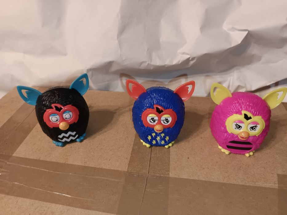 3, Figurki FERBI, FURBY z McDonalds-3 sztuki