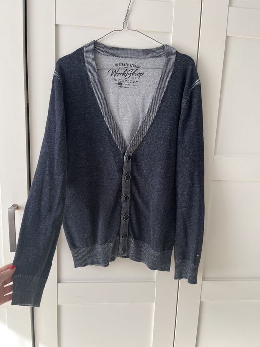 Sweter meski szary melanz reserved M