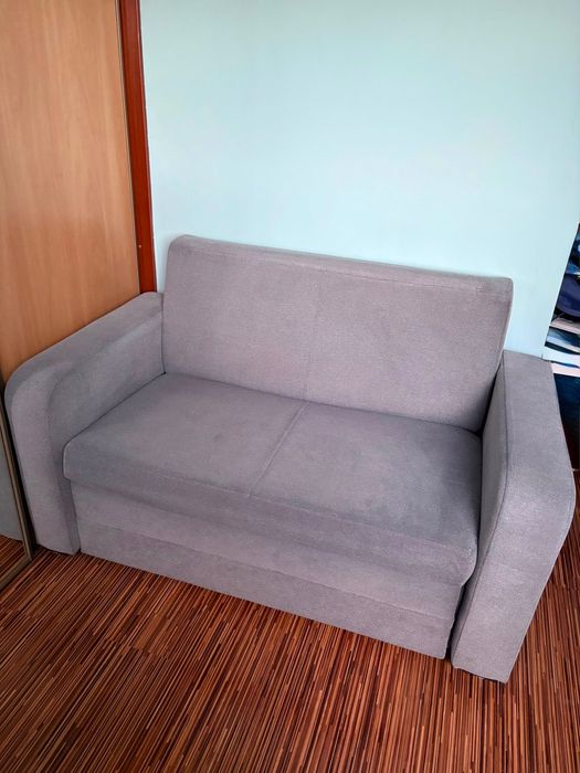 Sofa rozkładana szara