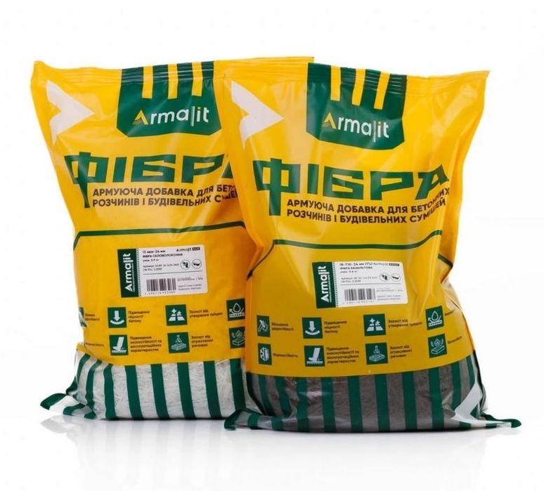 Фібра базальтова  та скловолоконна ВІД ВИРОБНИКА