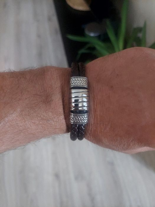 Stylowa modna bransoletka męska