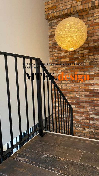 Balustrada wewnętrzna stalowa na wymiar | Nowoczesna | Śląsk
