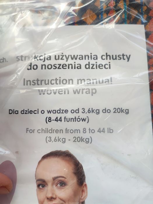 Chusta Wiązana tkana pio fore, piękna