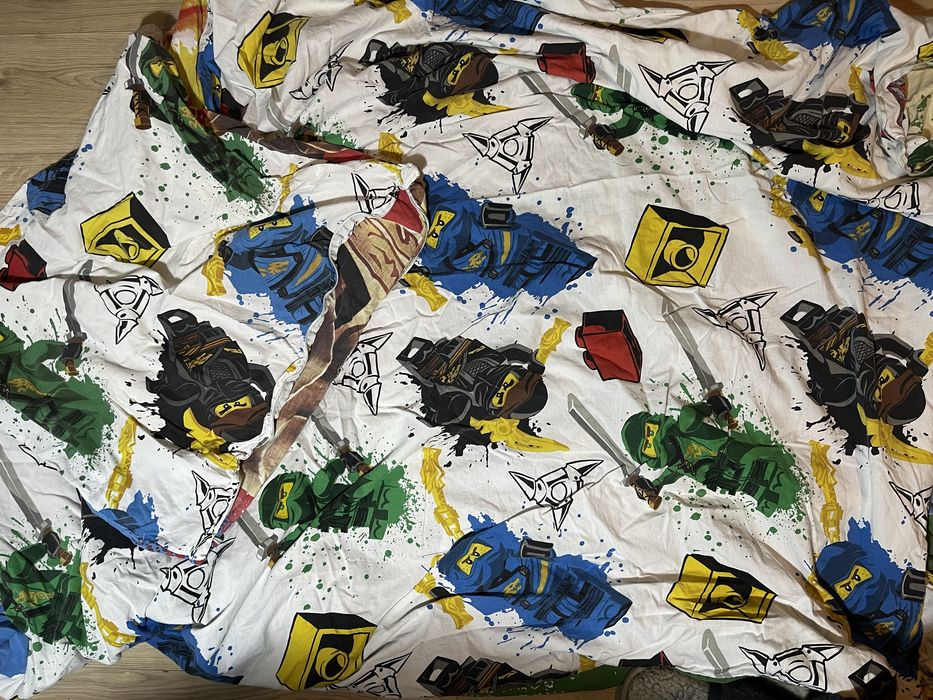 LEGO Ninjago pościel bawełniana 160x200 70x80 Kai Lloyd Zane Jay Cole