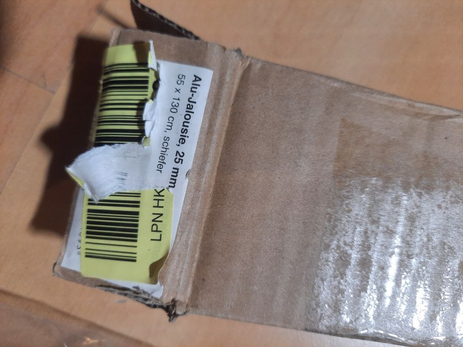 Żaluzja aluminiowa ciemnoszara 25 mm 55x130cm