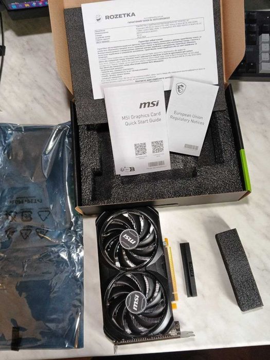 MSI GeForce RTX 4060 Ventus 2X Black 8GB OC | Гарантія Rozetka