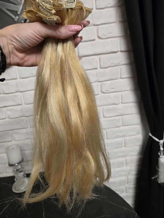 Włosy doczepiane blond