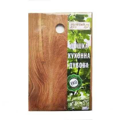 Разделочная кухонная  доска из  дерева дуб, дубовая "Эко" 30*45см