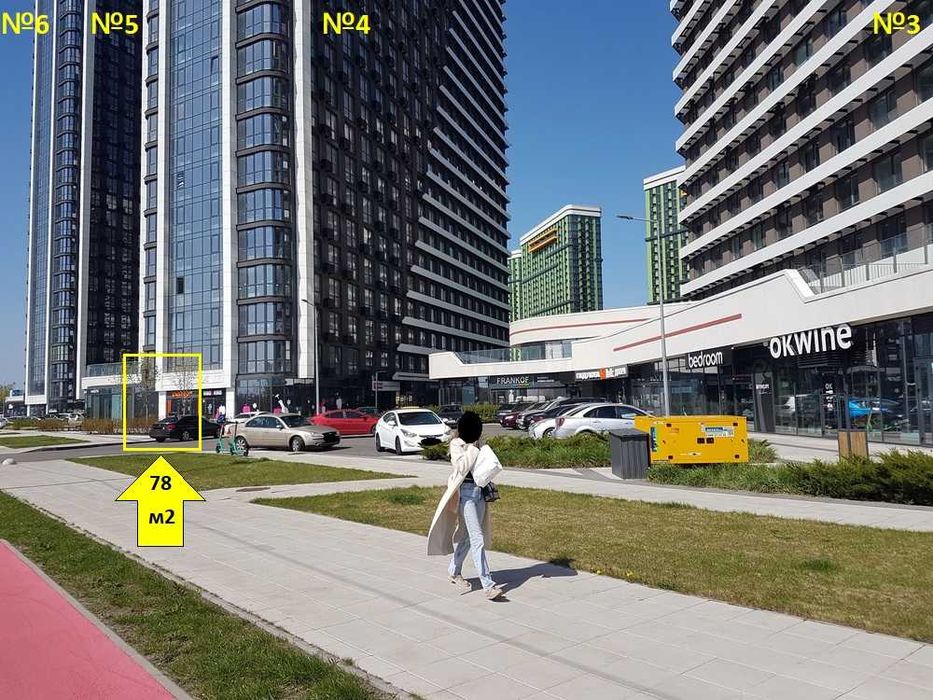 Фасад 78м, є ремонт, ЖК GREAT, Грейт, Дніпровська набережна, 5000 кв.