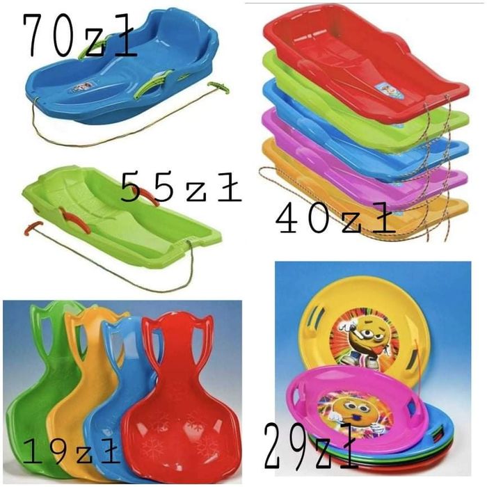 Nowe! Mocne! ŚLIZG plastikowe sanki  KAROL MARMAT