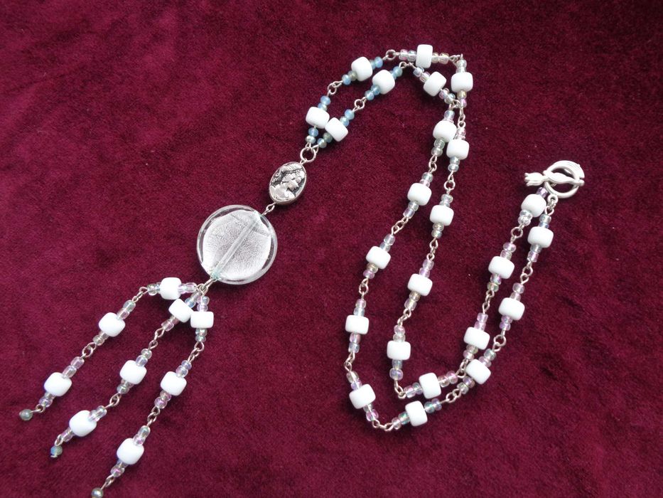 кулон камея вінтаж скло мурано