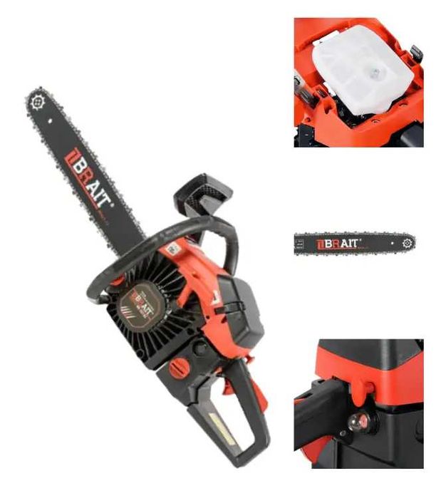 Бензинова пила ланцюгова BRAIT 52 см³, направляюча 450 мм