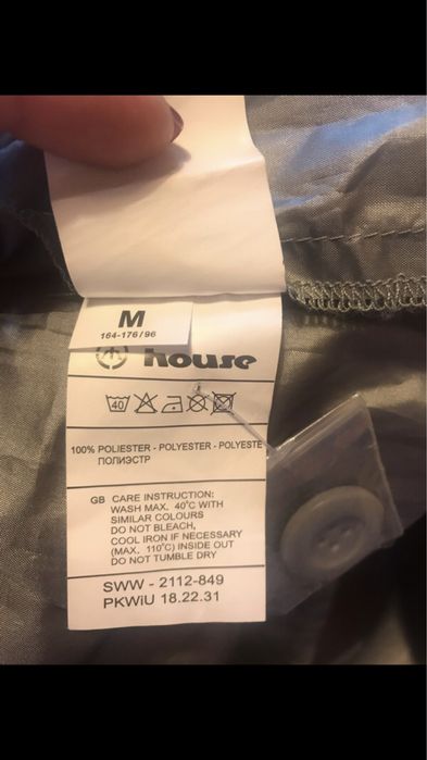 szaro-stebrna parka