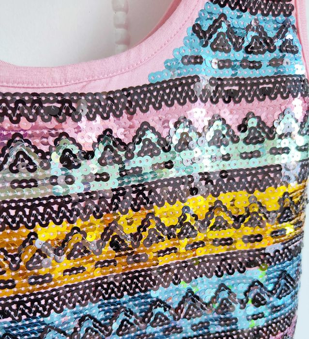 Nowa sukienka Miss Selfridge aztecki wzór aztec mini cekiny M 38