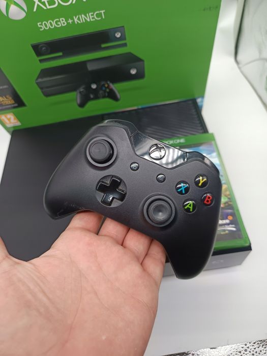 konsola xbox one 500gb czarny + pad + gra + kinect + karton double box