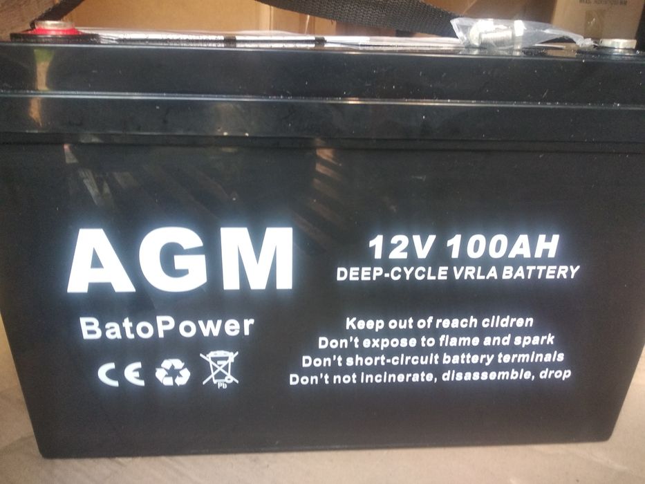 Гелевий акумулятор AGM Bato Power 100Ahдля ДБЖ УПС безперебійника
