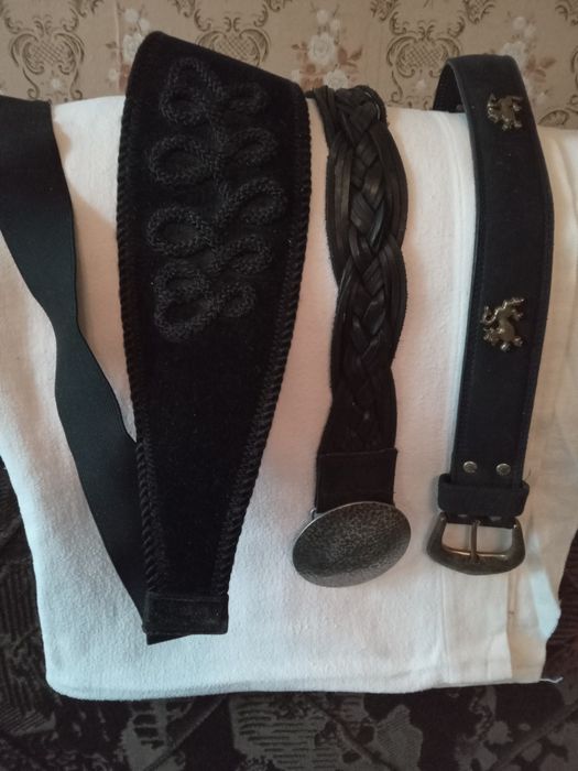 Продам пояса кожа и ткань