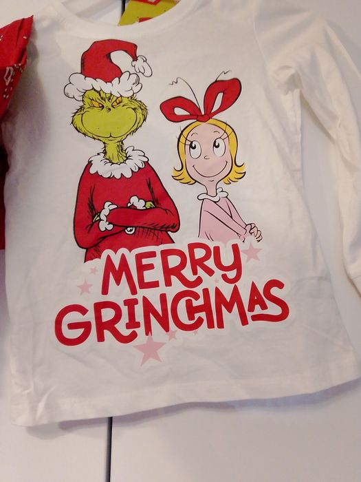 Piżama dziewczęca,Piżama Grinch,Piżama świąteczna Merry Christmas