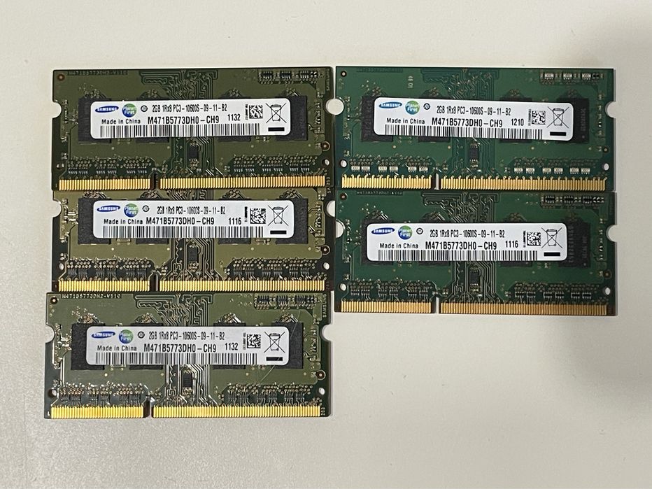 Память ноутбучная Samsung планки 2Gb 1Gb