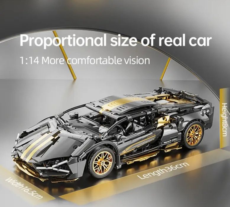 Конструктор 1в1 Lamborghini Sian Technic Lego с Управлением 1280 + шт