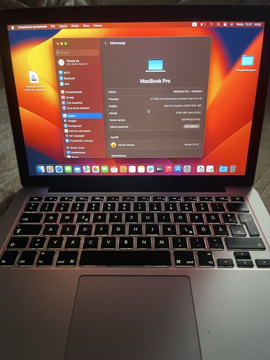 Macbook pro Retina mid 2015