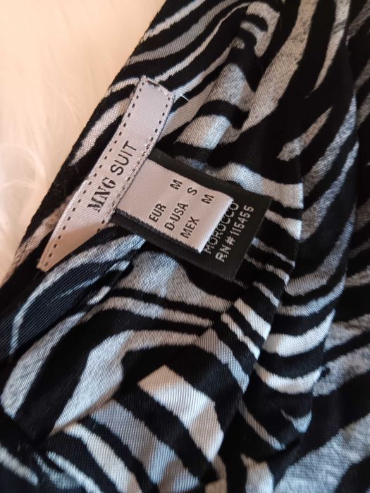 Vestido animal print (zebra) Mango