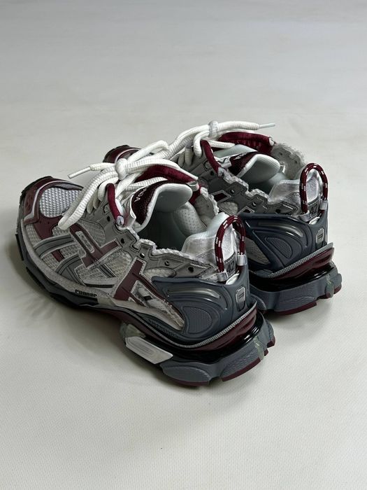 BALENCIAGA Runner кроссовки бордовые кеди кеды кросівки сірі 42 41 40
