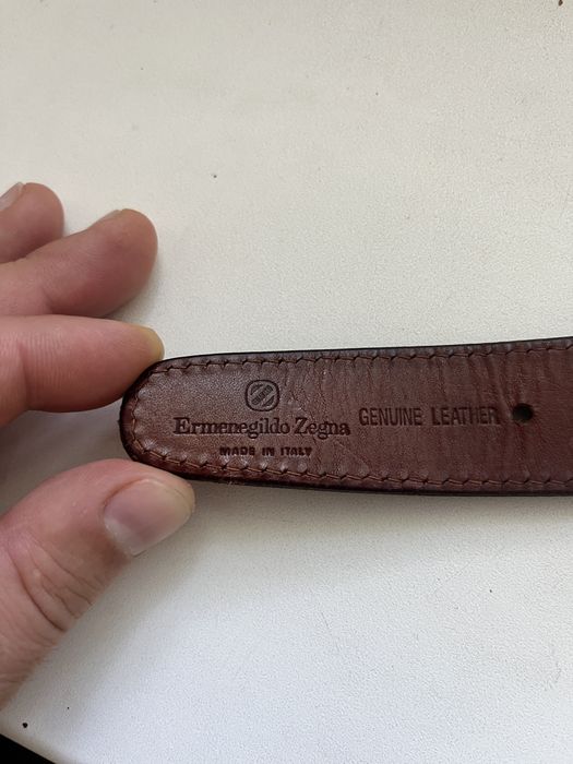 Плетений шкіряний ремінь Ermenegildo Zegna 100 см
