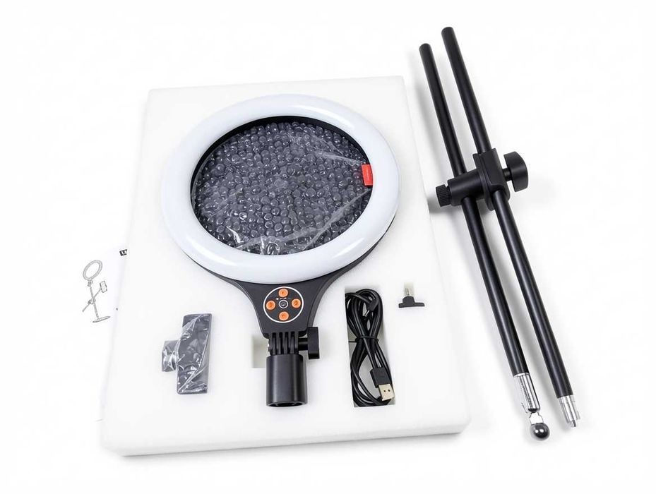 A039 Lampa Pierścieniowa LED Ulanzi Biurkowa Statyw Uchwyt Na Telefon Ring Light Do Nagrywania Vlogów