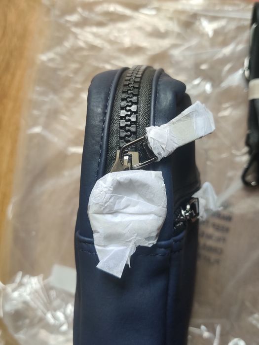 Сумка через плечо, мессенджер, синяя, мужская сумка