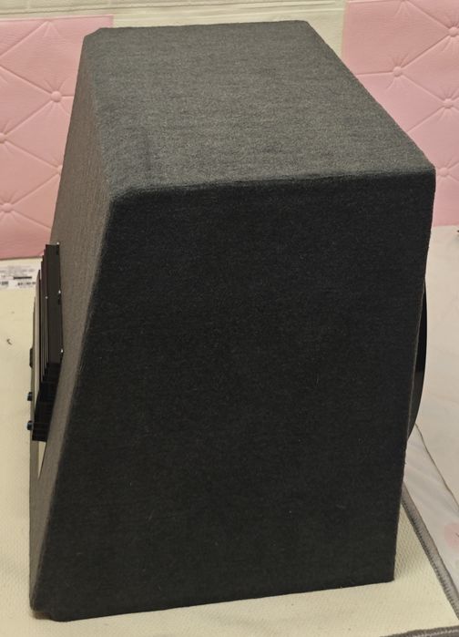 Subwoofer 15 polegadas com amplificador + cablagem, NOVO