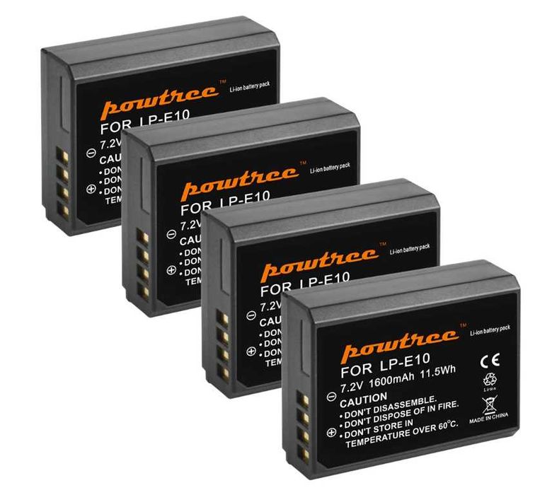 LP-E10 1600mAh p/ Canon - Baterias e/ou Carregador Duplo (NOVOS)