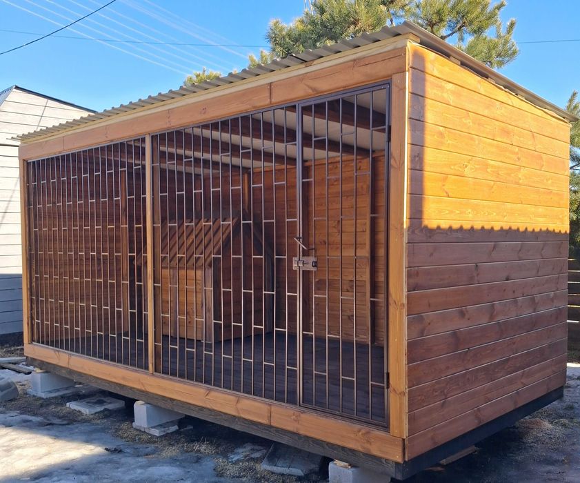 Вольєр для собаки 5м х 2,5м + утеплена будка.В наявності скоро.