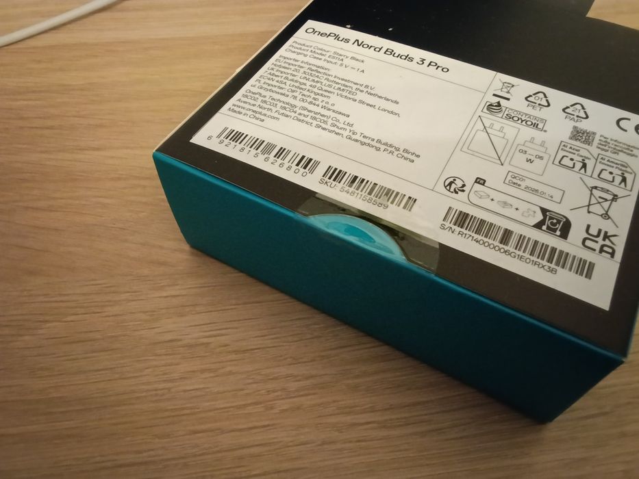 OnePlus Nord Buds 3 Pro NOWE, 44h słuchania,  ANC