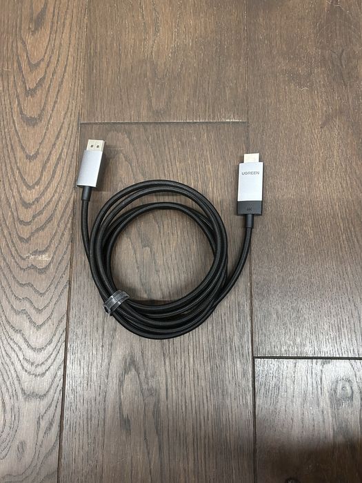 Кабель-перехідник Ugreen DisplayPort на HDMI 4K 60Hz 2 м.
