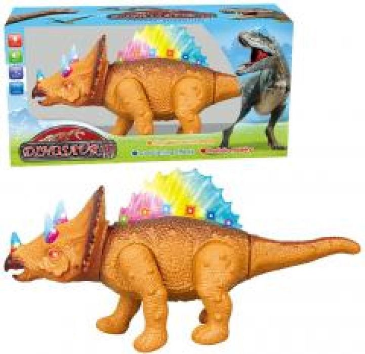 Dinozaur chodzący na baterie z głosem pudełko,301x157 mm